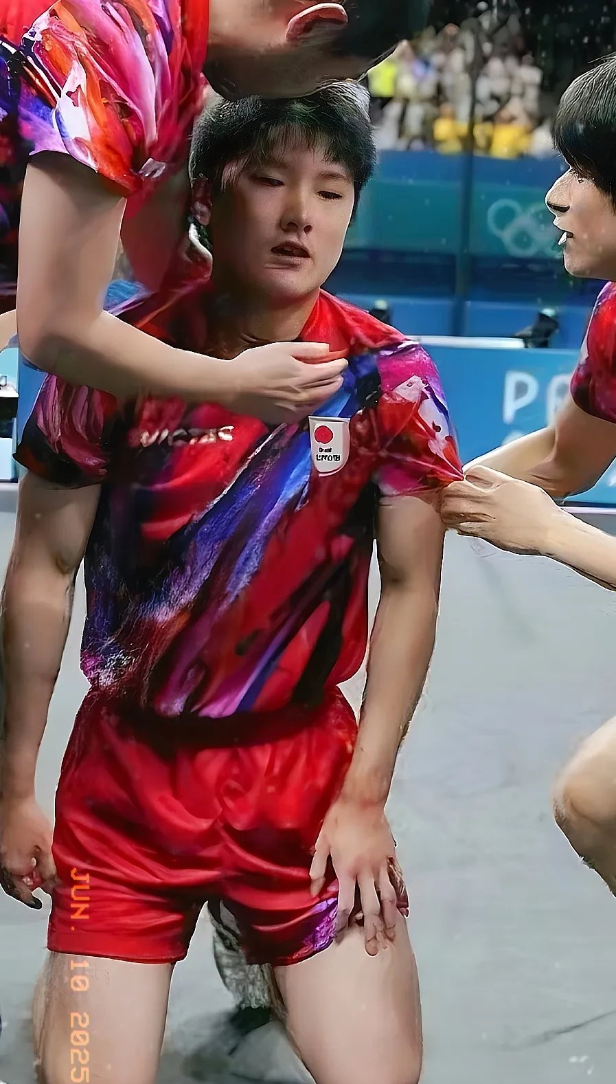 包含中国乒乓球队绝地反击法国乒乓球队，张本智和爆发神勇的词条