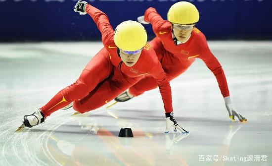 短道速滑选手弯道超车,抢占第一 短道速滑选手弯道超车,抢占第一
