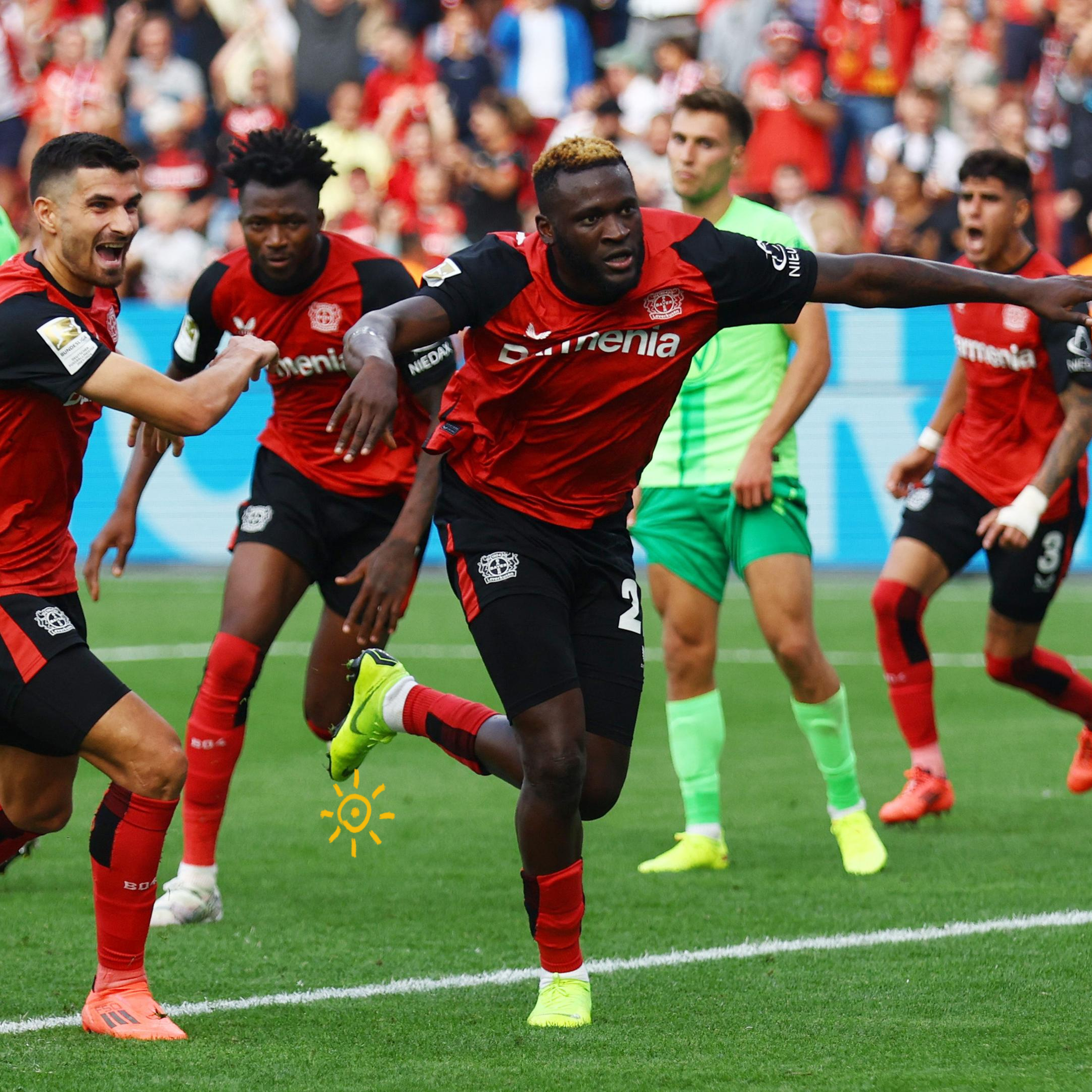 包含勒沃库森队阵容强大，力争冲击德甲前四的词条